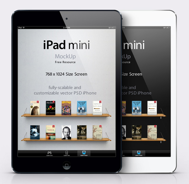 9 IPad Mini Mockup PSD Images