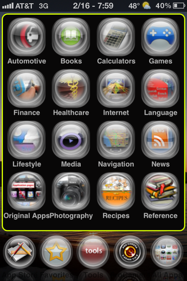 iPhone Folder Icons