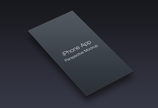 iPhone Mobile Mock Up Application