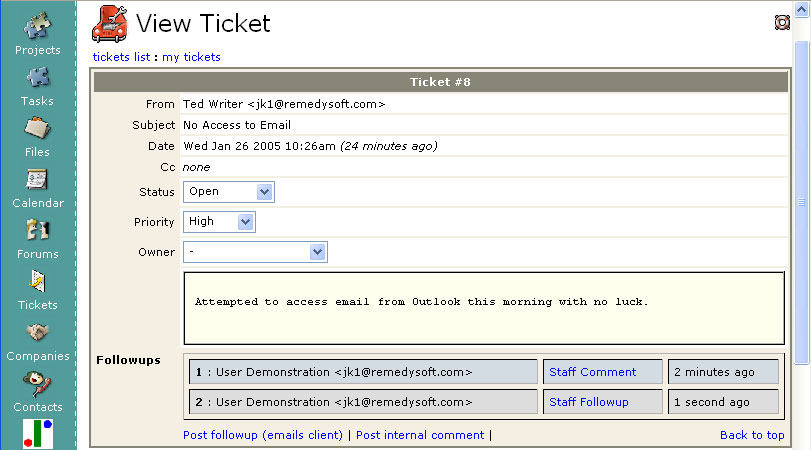 It Help Desk Ticket System