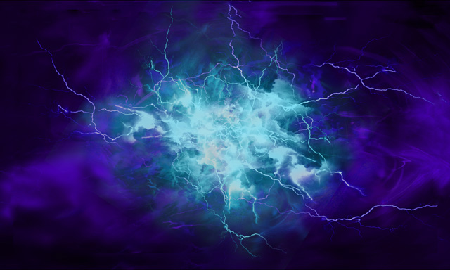 Lightning Photoshop Template