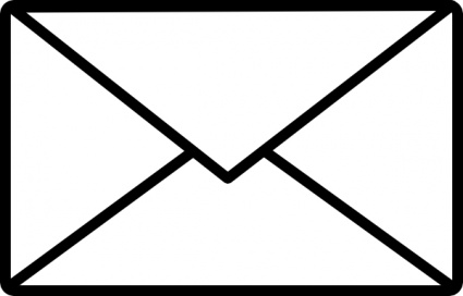 Mail Clip Art Black and White