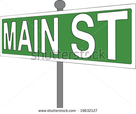 Main Street Sign Clip Art