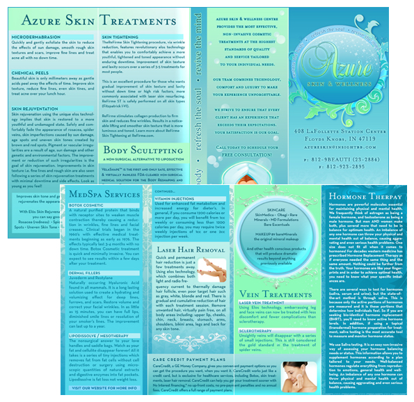 8 Spa Brochure Design Images