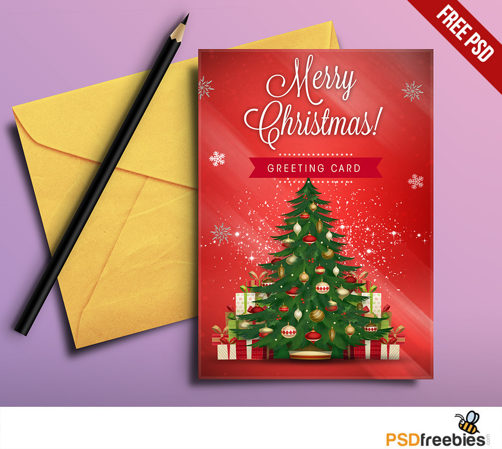 Merry Christmas Greetings Card