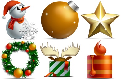 Merry Christmas Icons Free