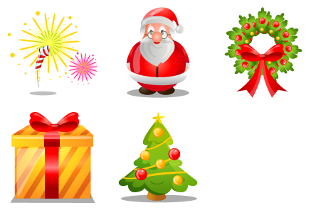 Merry Christmas Icons Free