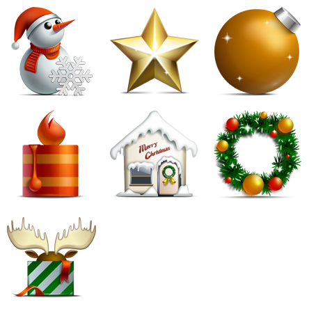 Merry Christmas Icons Free