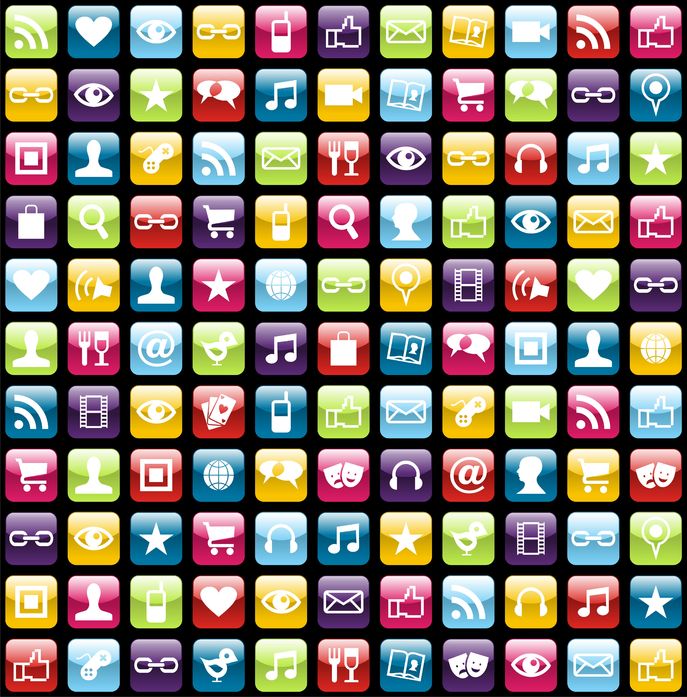 Mobile Phone App Icons Mobile Phone App Icons