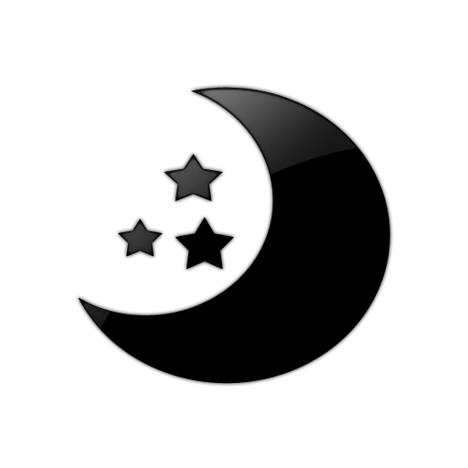 Moon and Stars Icon Moon and Stars Icon