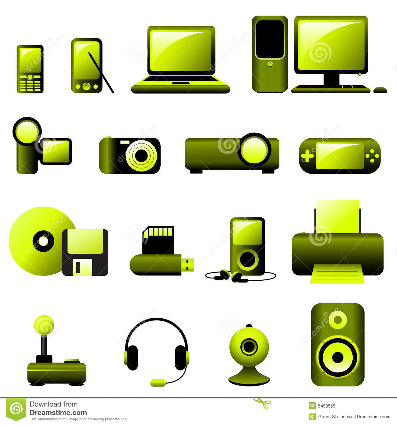 Multimedia Icons Vector Free