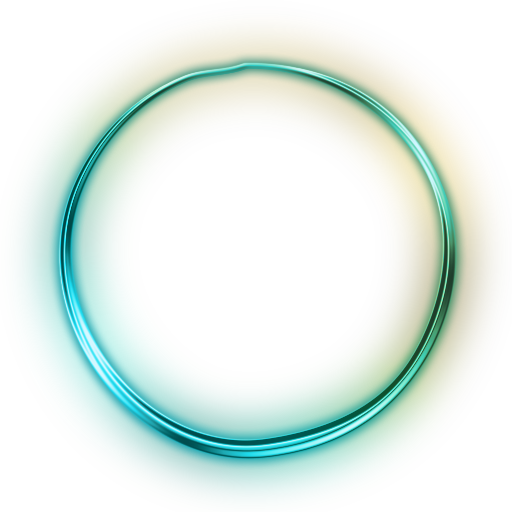 Neon Green Circle Transparent Background