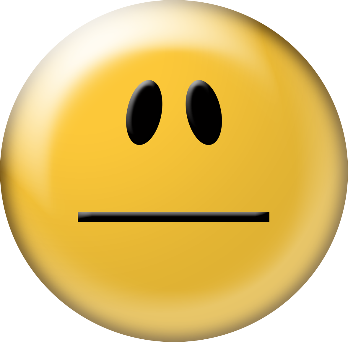 Neutral Smiley-Face Emoticon