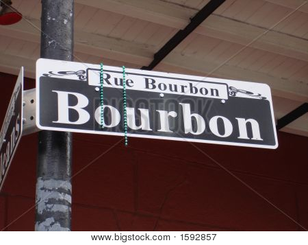 New Orleans Bourbon Street Sign