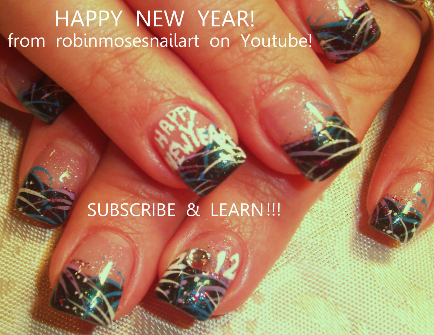 New Year's Nail Art Easy