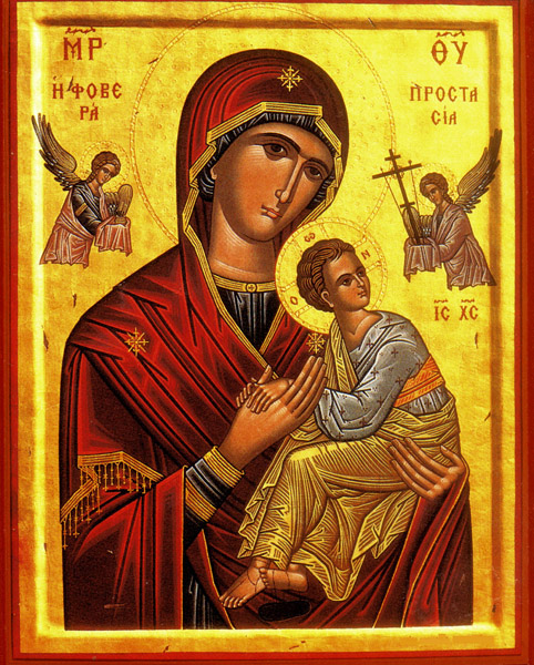 Orthodox Icon Mary and Jesus