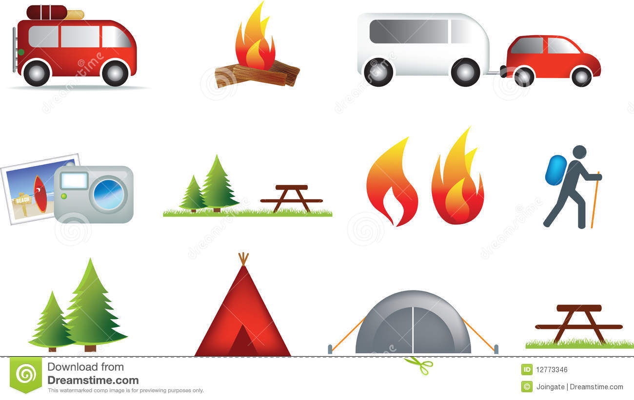 Outdoors Camping Icons