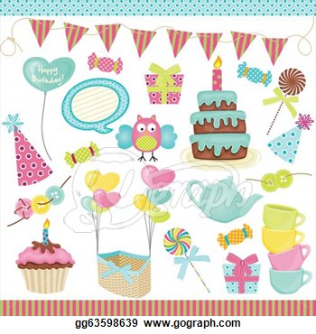 Party Owls Clip Art