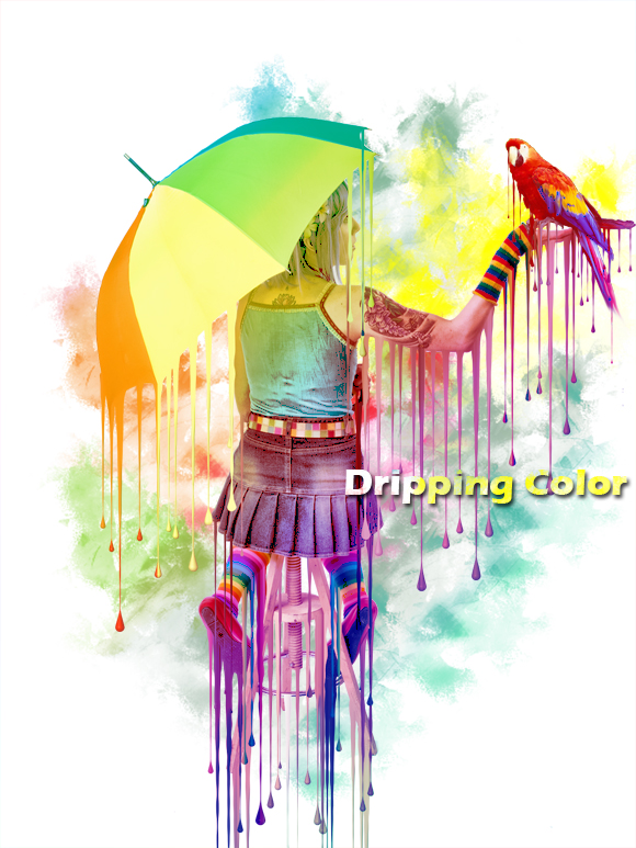 15 Photoshop Dripping Colors Images