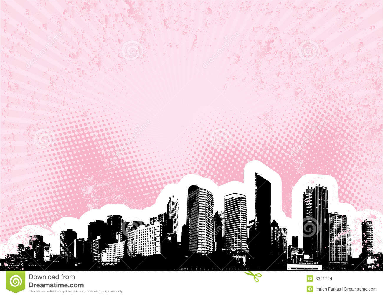 Pink and Black Vector