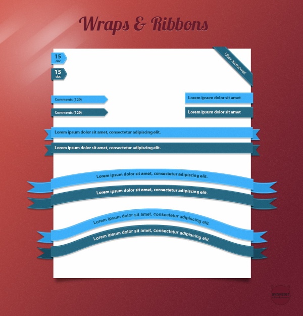 PSD Ribbon Wrap PSD Ribbon Wrap