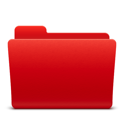 Red File Folder Icon