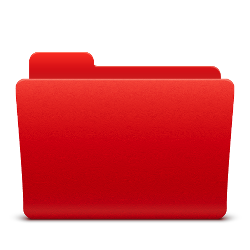 Red File Folder Icon Red File Folder Icon