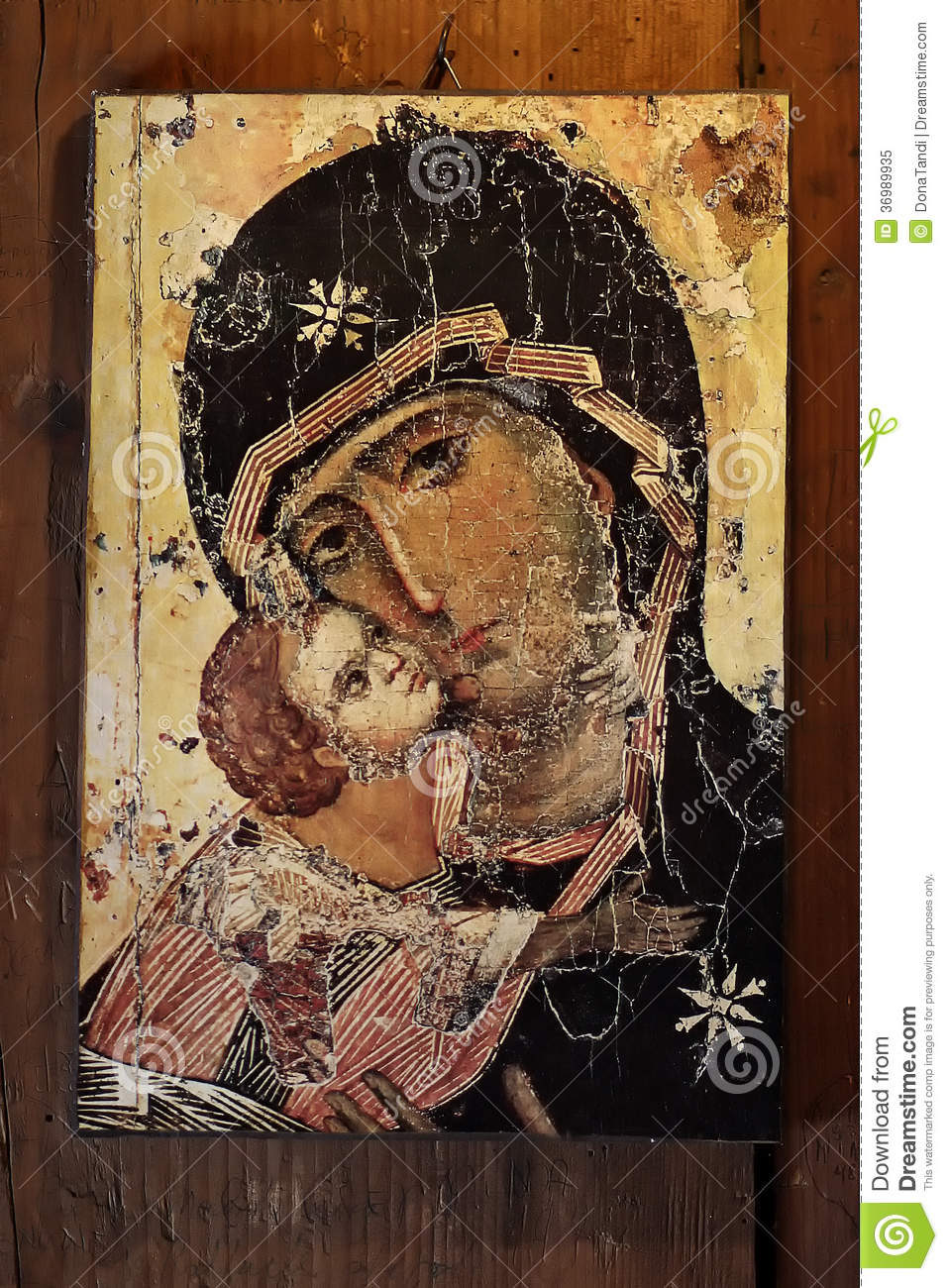 Religious Icon Mary and Jesus