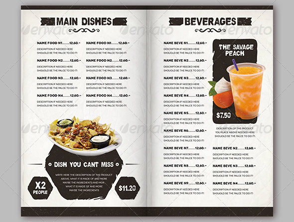 Restaurant Menu Templates Restaurant Menu Templates