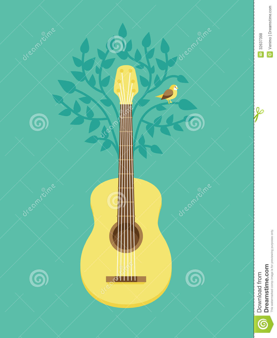 Retro Guitar Music Posters Images