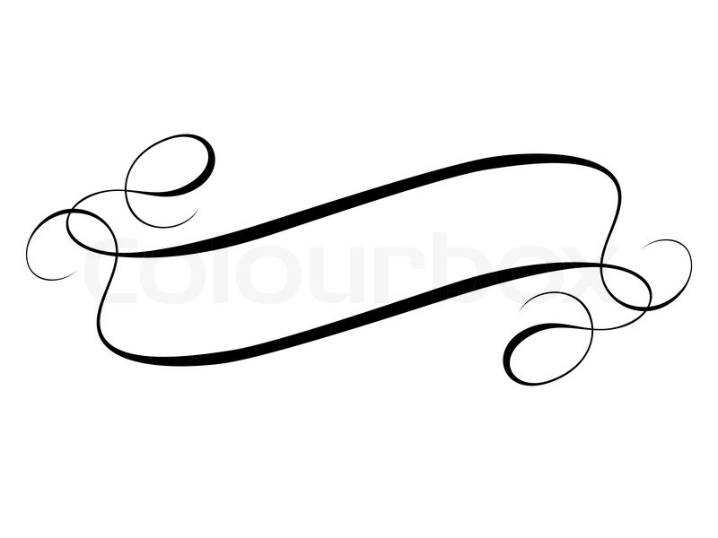 Simple Banner Drawings Ribbons