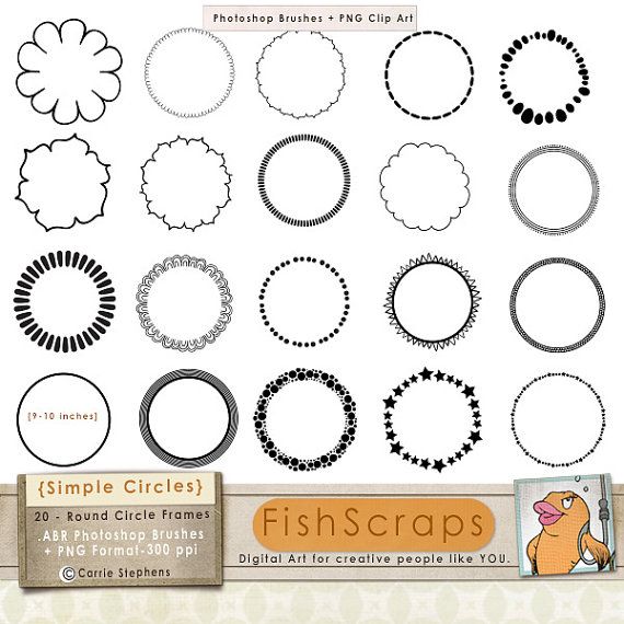 Simple Circle Frame Clip Art