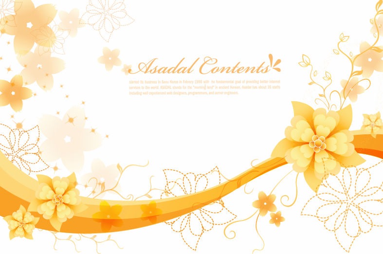Simple Floral Vector Graphics Simple Floral Vector Graphics