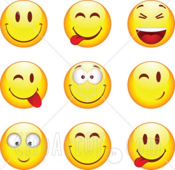 Smiley Face Clip Art for Facebook