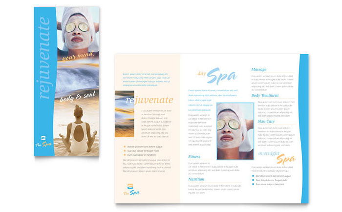 Spa Brochure Templates Free