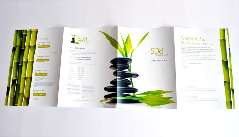 Spa Menu Design