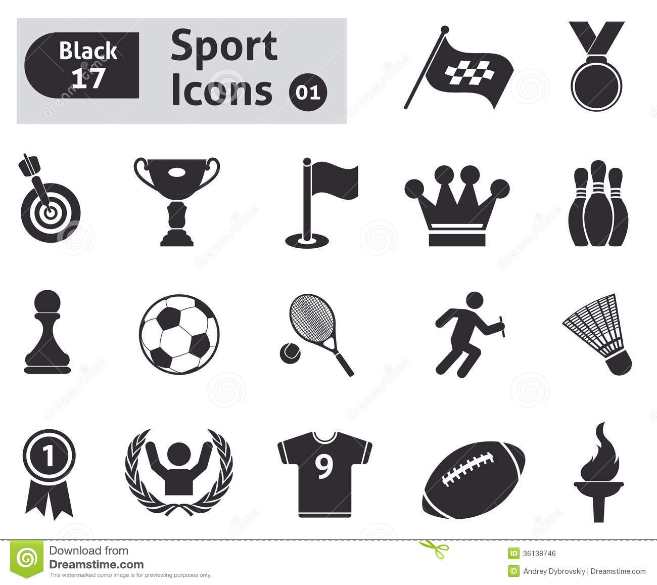 Sport Icons Vector Free