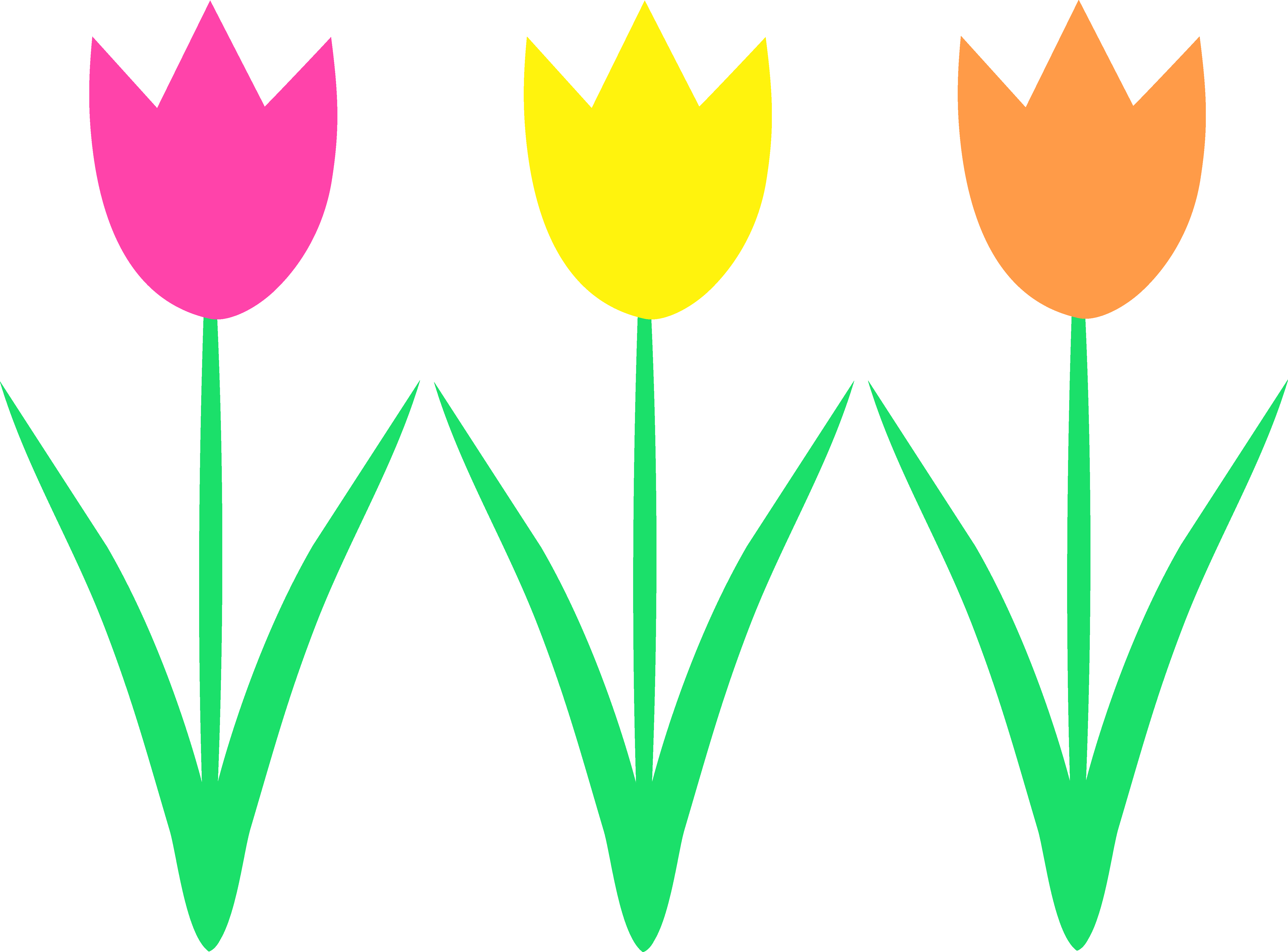 Spring Tulips Clip Art Spring Tulips Clip Art