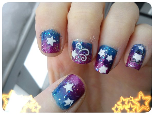 Stars Nail Art Design