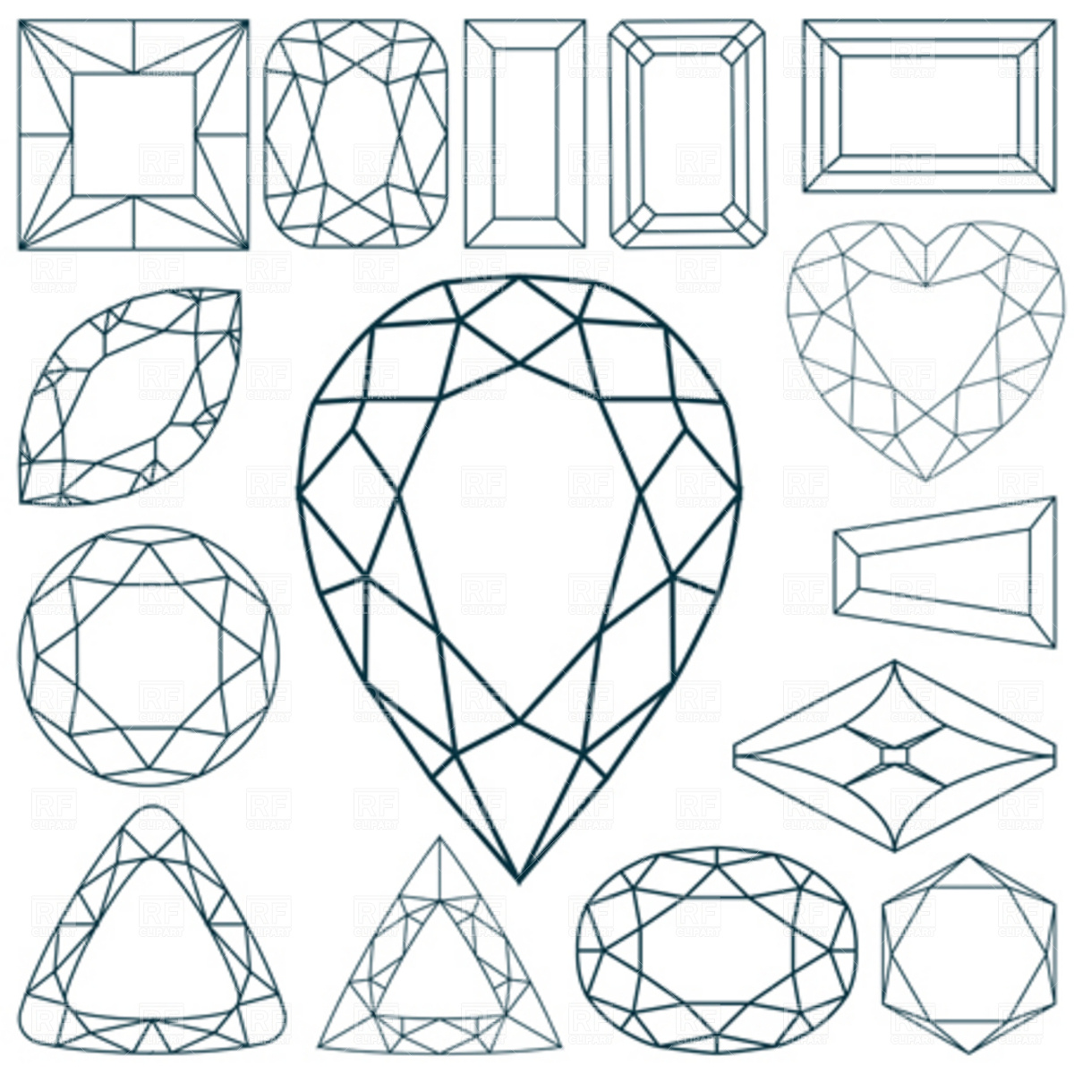 Stone Shapes Vectors