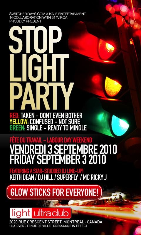 Stop Light Party Flyer