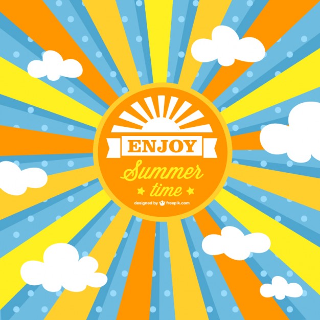 Summer Sun Vector