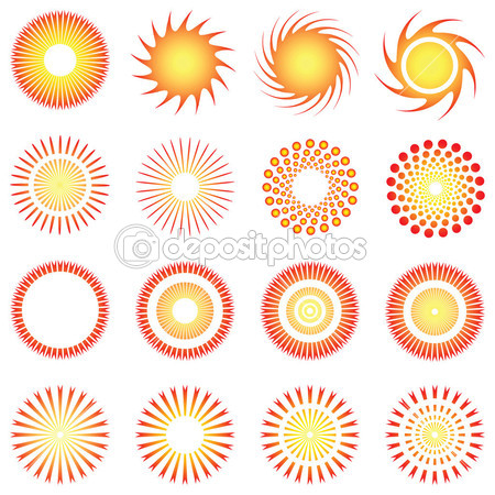 Sun Abstract Vector Design