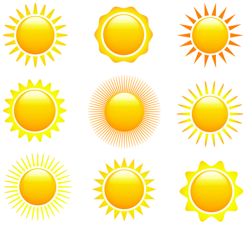 Sun Icons Vector Free