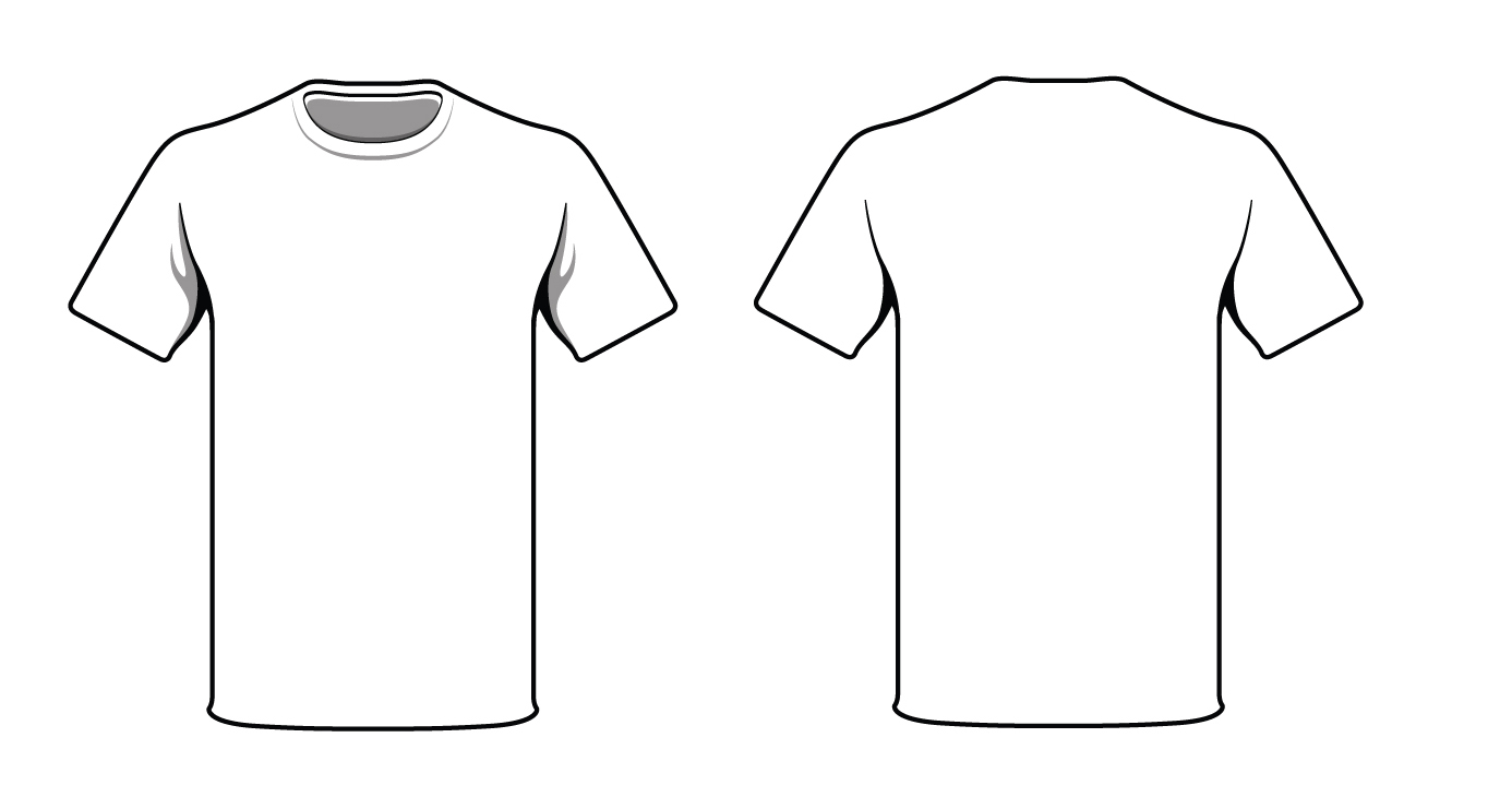 20 Blank T-Shirt Vector Images - Photoshop PSD, Blank T-Shirt and Within Blank T Shirt Outline Template