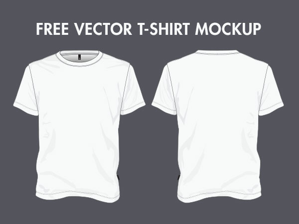 14 T-Shirt Mockup Vector Templates Images