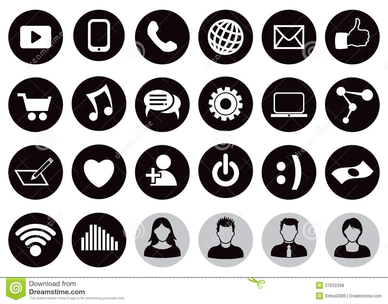 12 Technology Icon Set Images