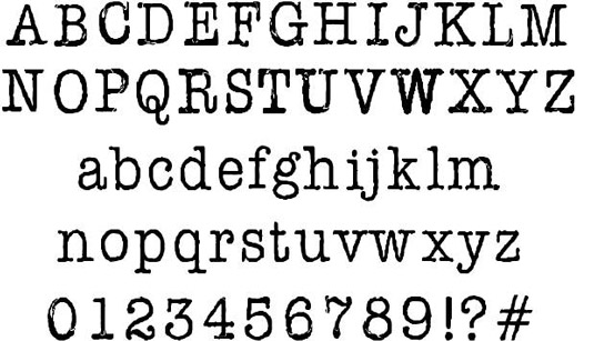 Typewriter Font