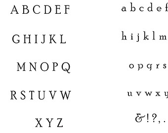 Upper and Lower Case Stencils