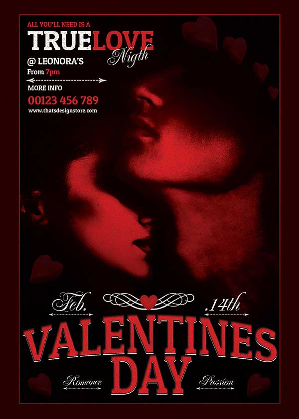 Valentine's Day Flyer Template Free